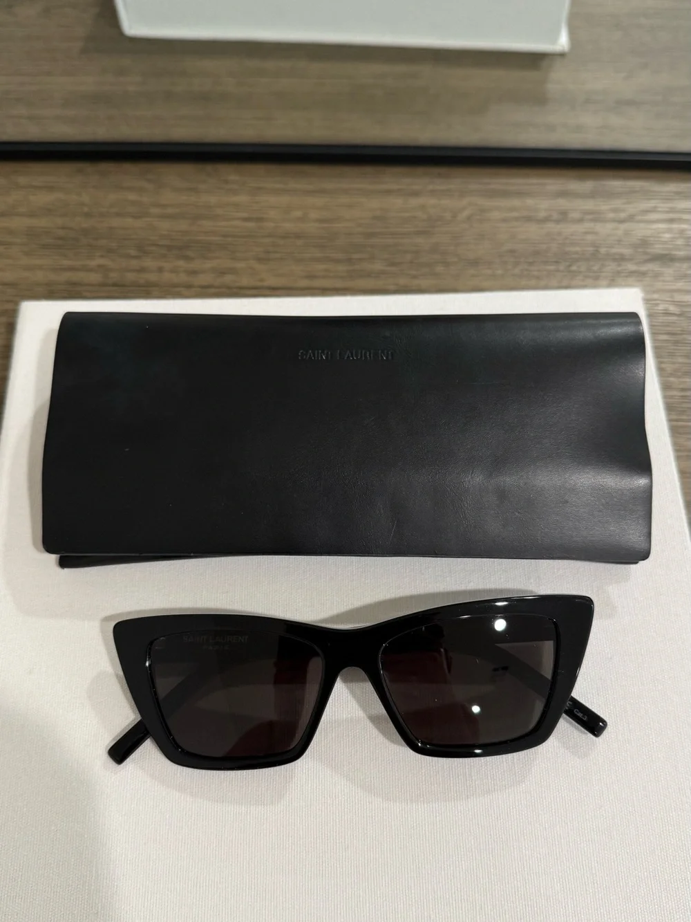 Saint Laurent Black Cat Eye Sunglasses - SL 276 MICA